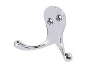 Securit Double Robe Hook (Chrome) x 2